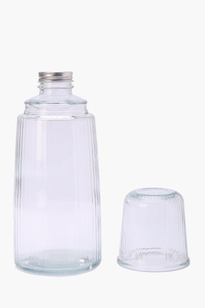 Striped Bottle & Cup Set