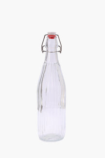 Striped Glass Bottle