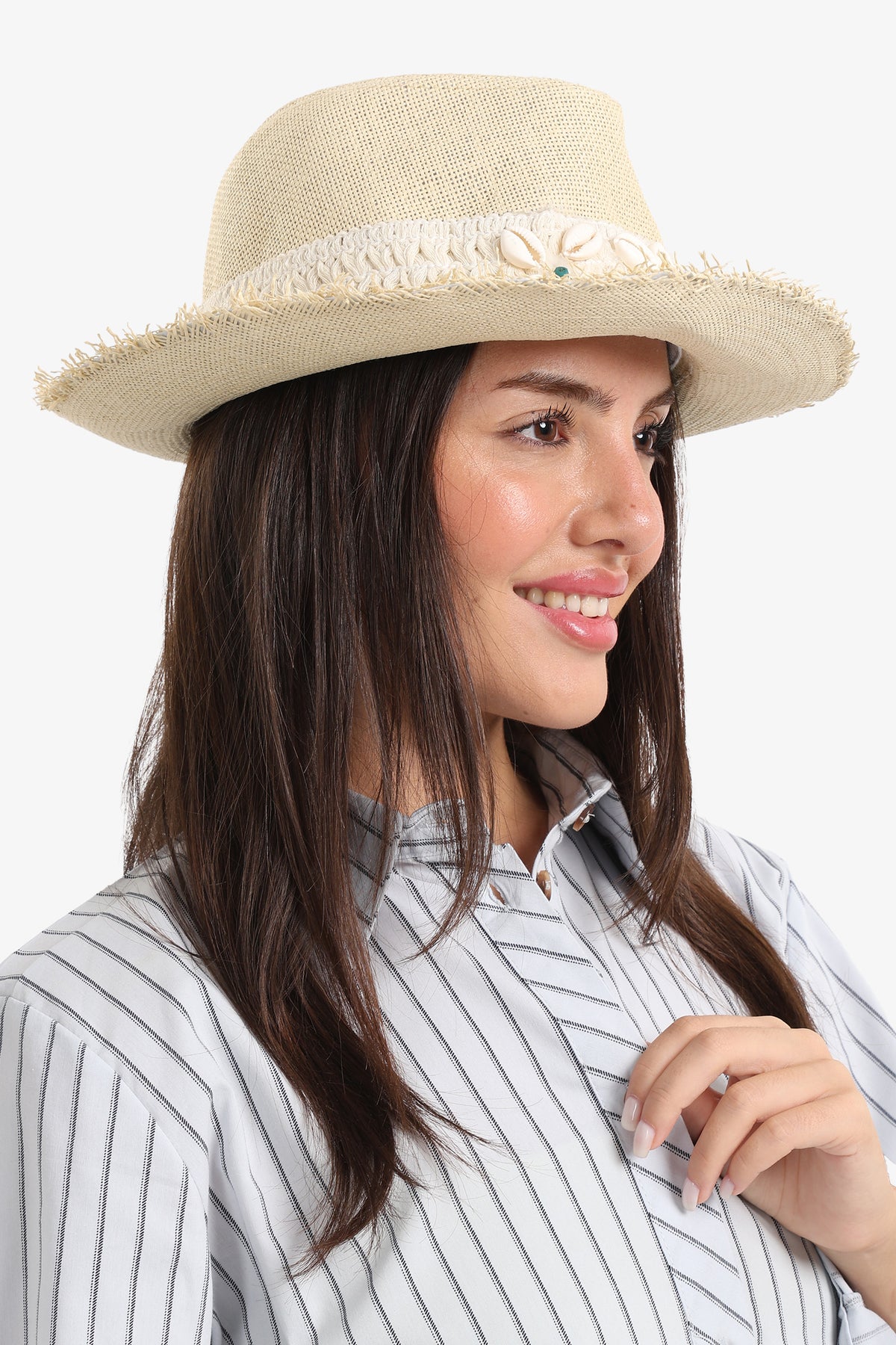 Sea Shell Straw Hat