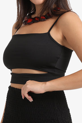 Front Cut Out Waist Top