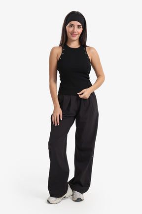 Metal Button Detail Top