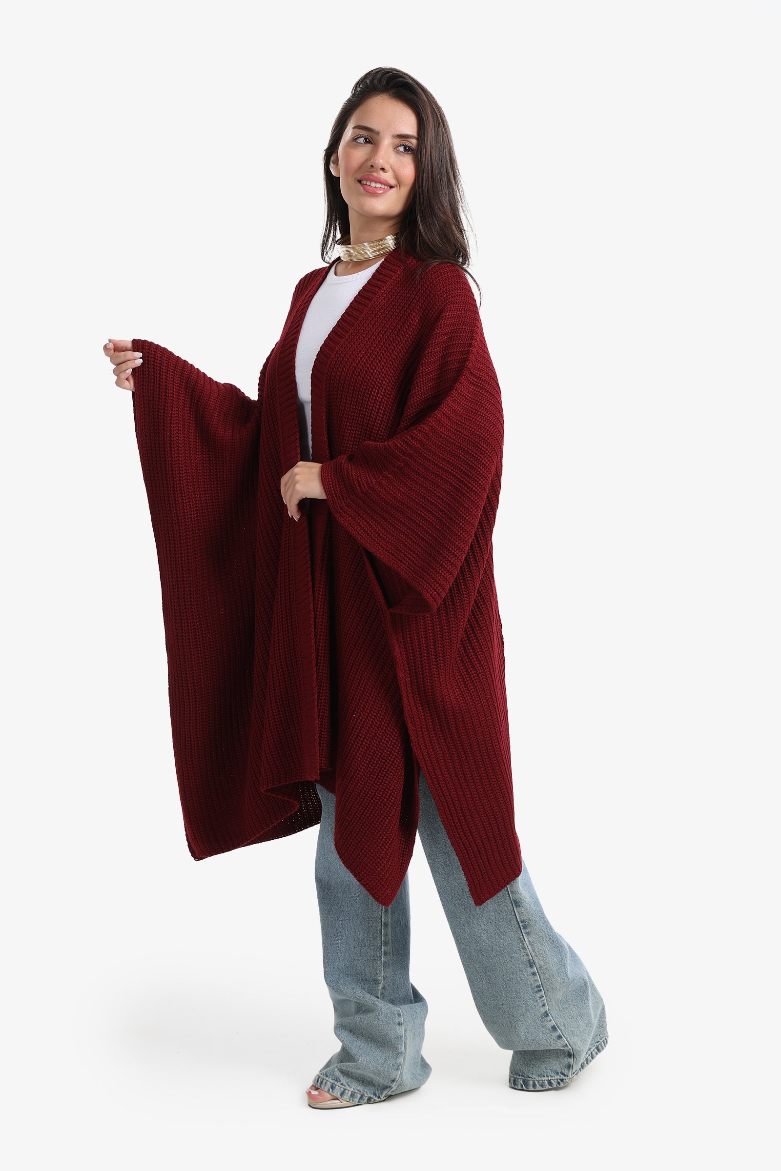 Knitted Loose Fit Poncho