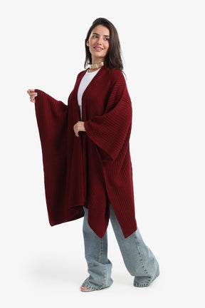 Knitted Loose Fit Poncho