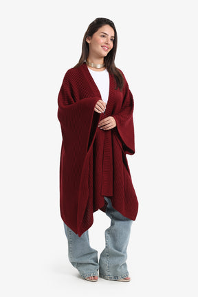 Knitted Loose Fit Poncho