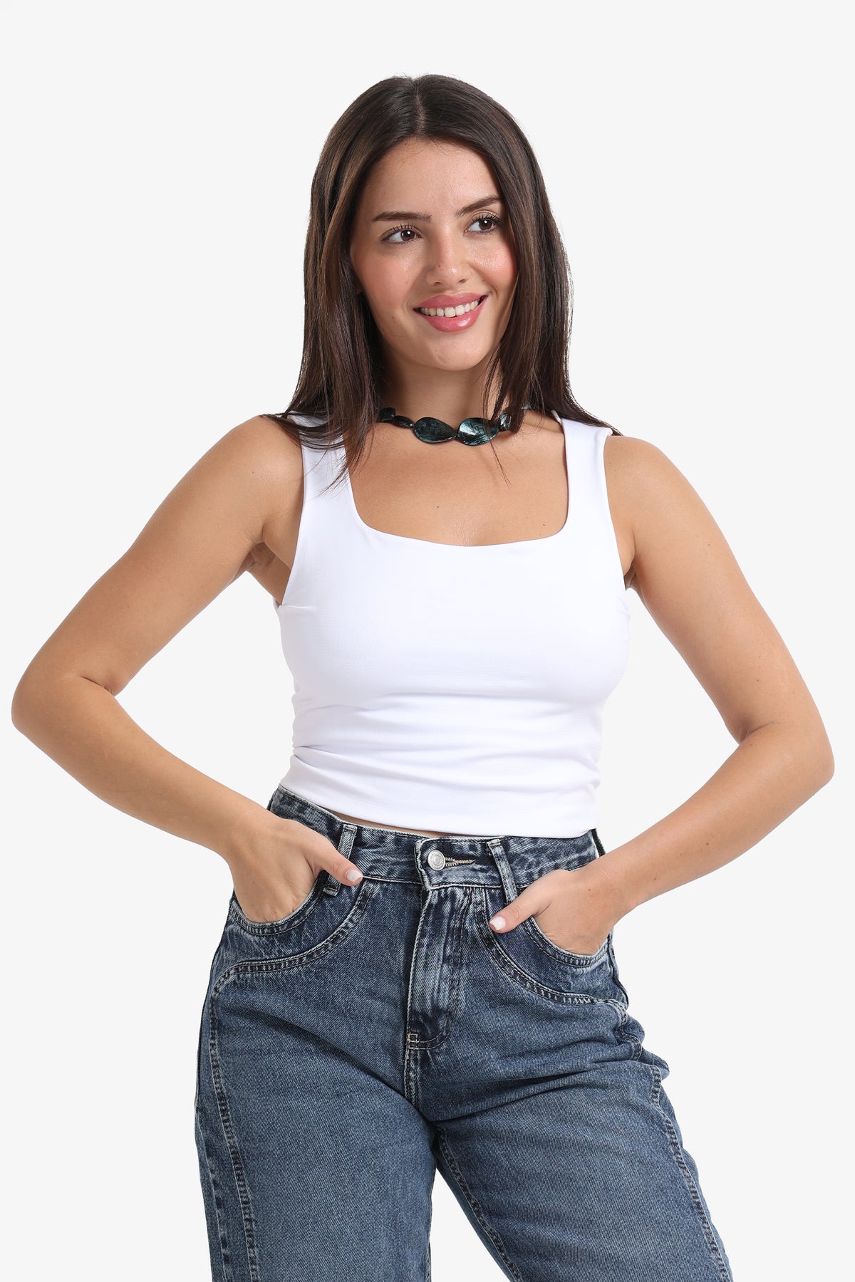 توب حمالات سادة أنيق