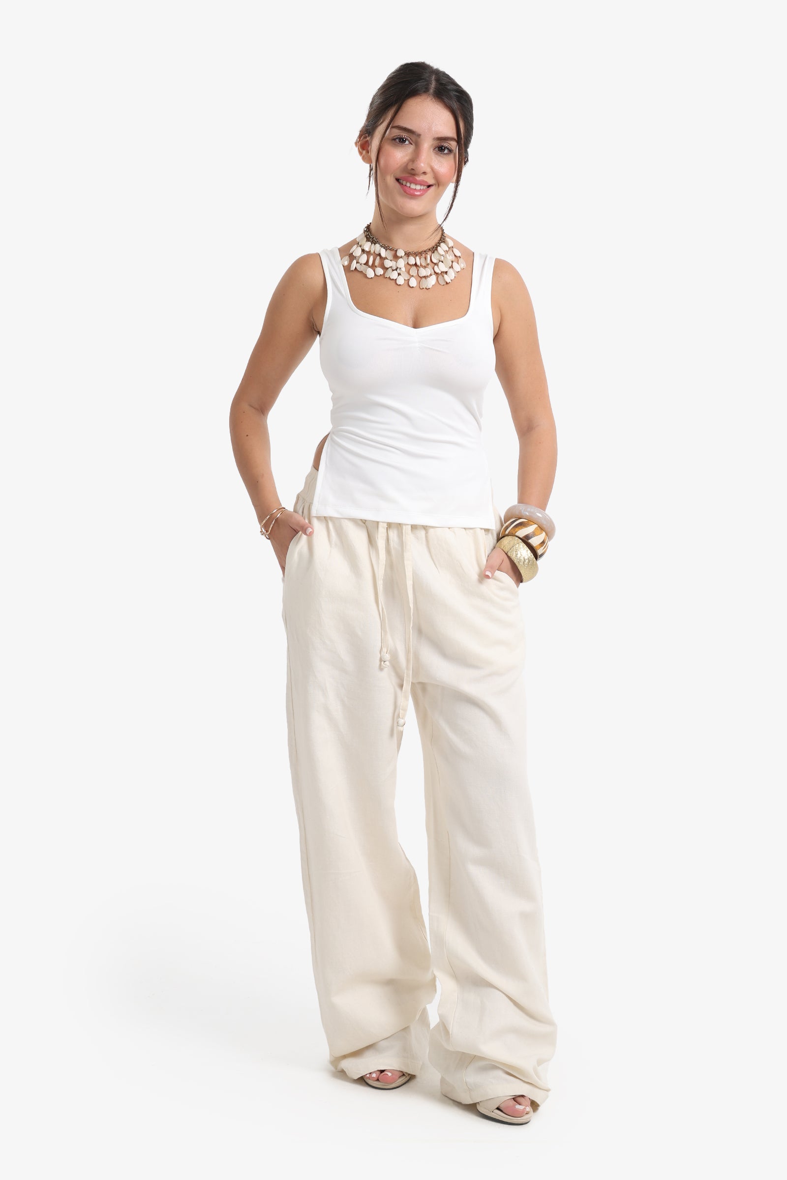Heart Scoop Collar Top