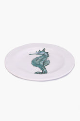Melamine Seahorse Dinner Plate (23cm)