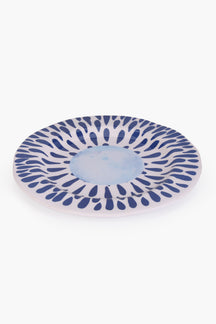 Melamine Blue & White Dinner Plate (28 cm)