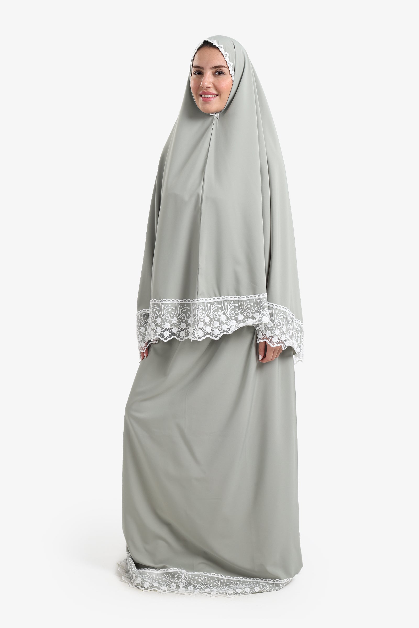 Prayer Set with Lace Trim