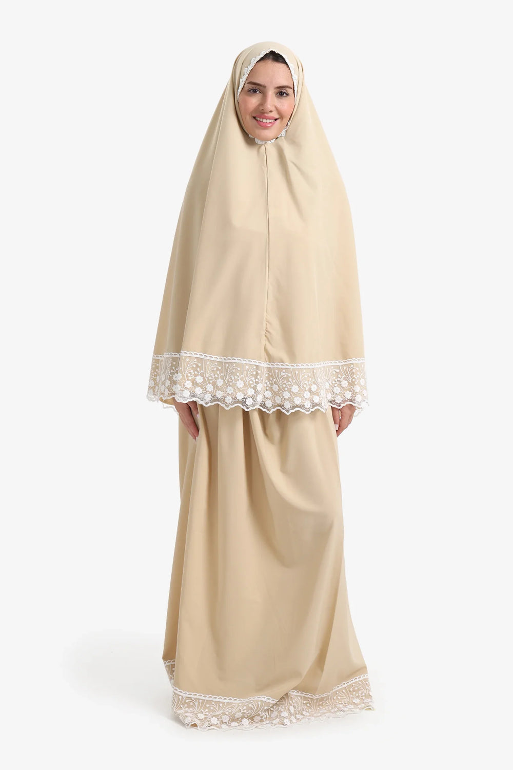 طقم صلاة بتفاصيل دانتيل