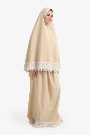 Prayer Set with Lace Trim