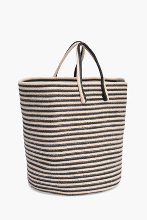 Braided Straw Basket with Handles