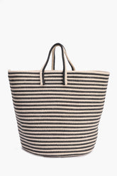 Braided Straw Basket with Handles