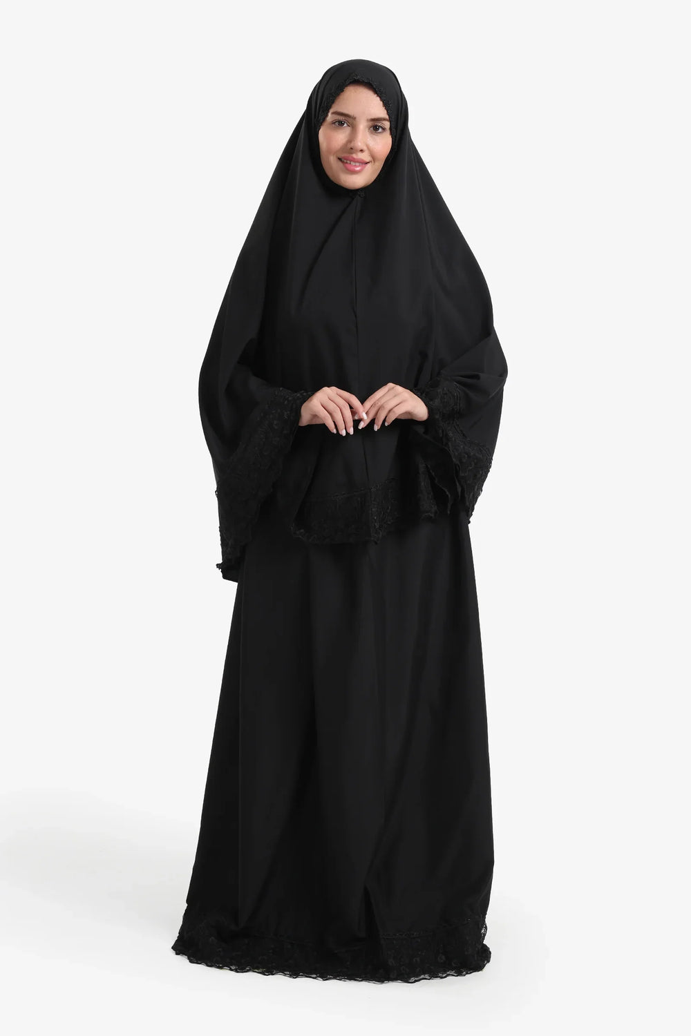 طقم صلاة بتفاصيل دانتيل