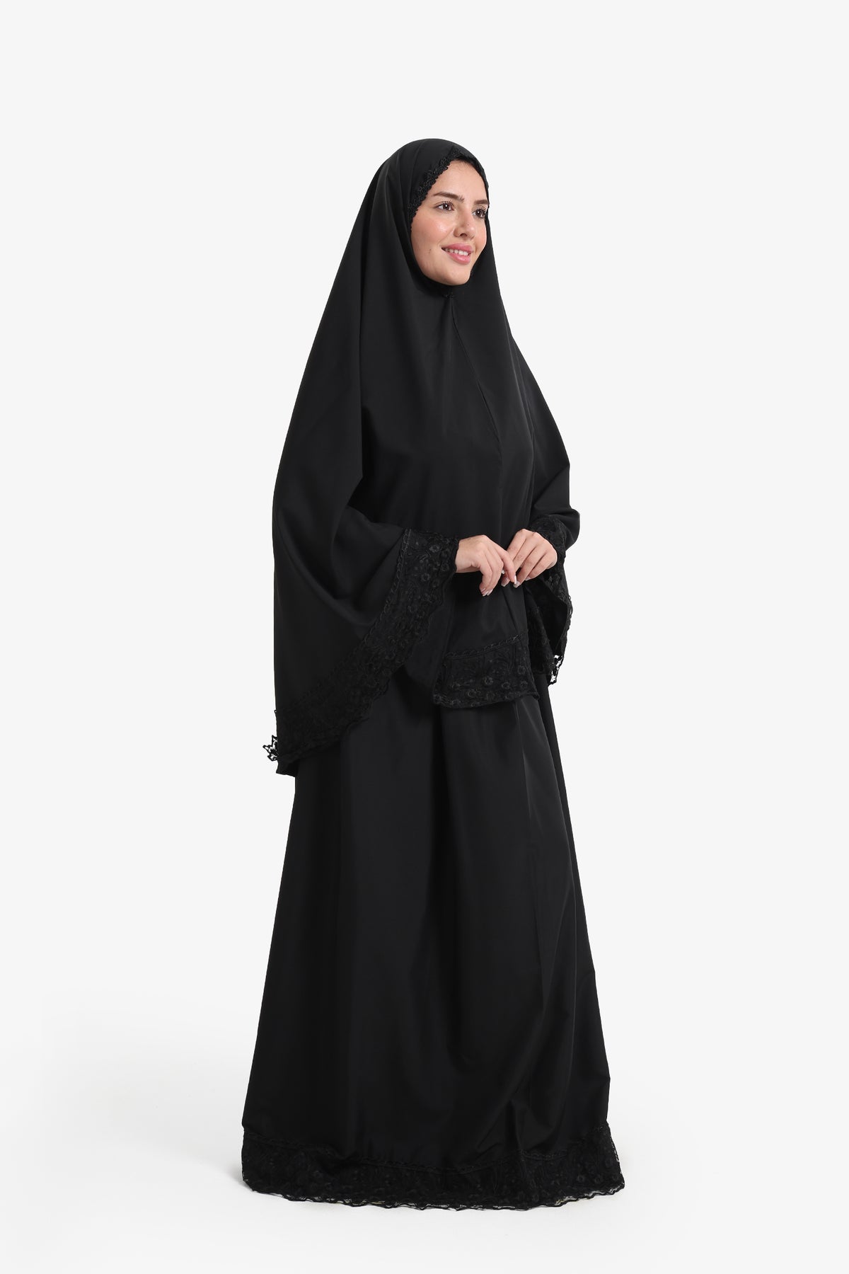 Prayer Set with Lace Trim