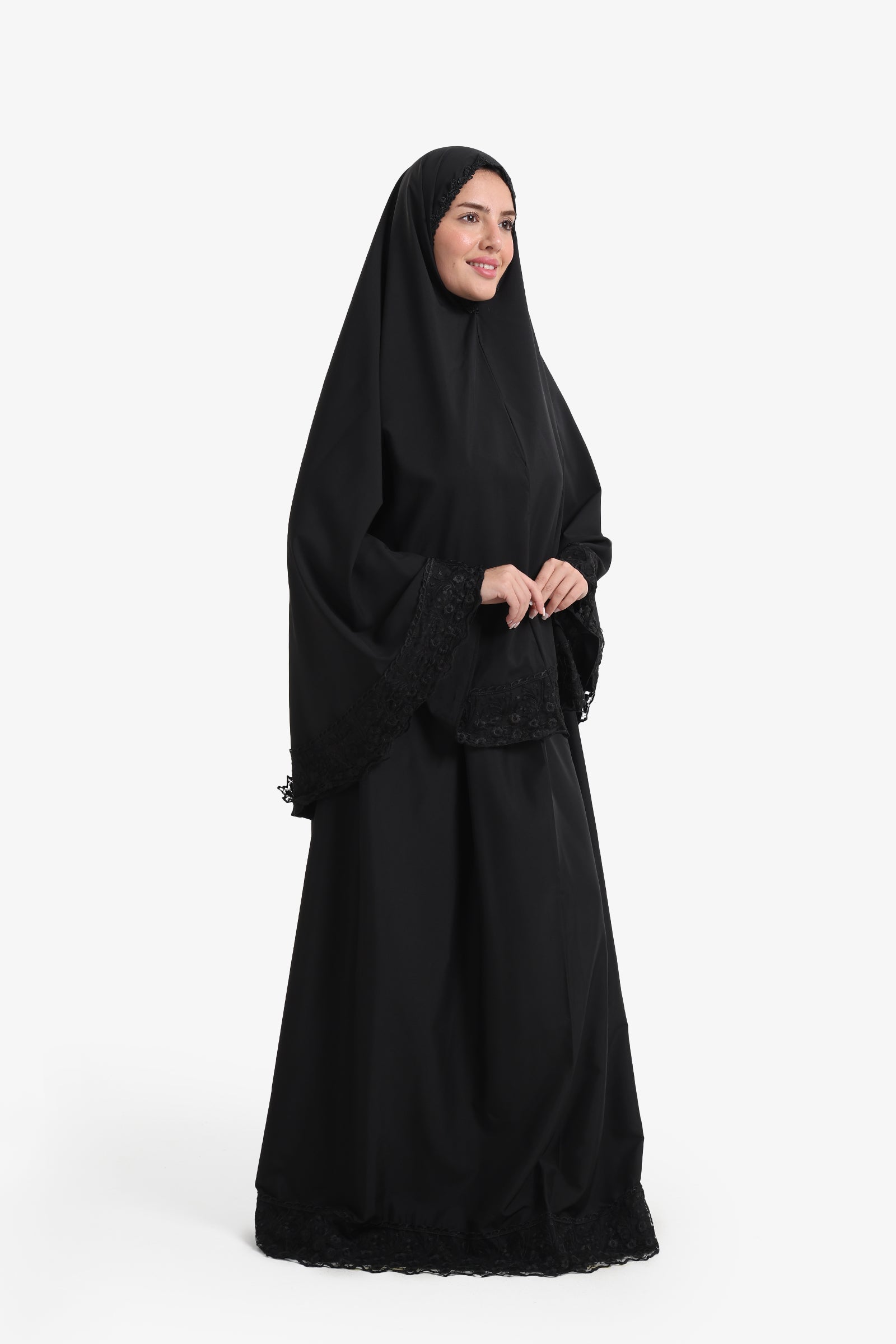 Prayer Set with Lace Trim