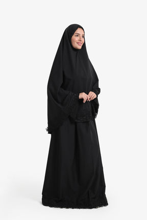 Prayer Set with Lace Trim