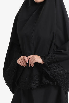 Prayer Set with Lace Trim