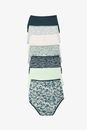 Pack of 7 Colored Full Brief Panties