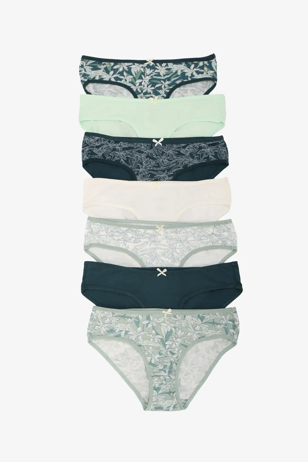 مجموعة من 7 بانتي بيكيني ملون