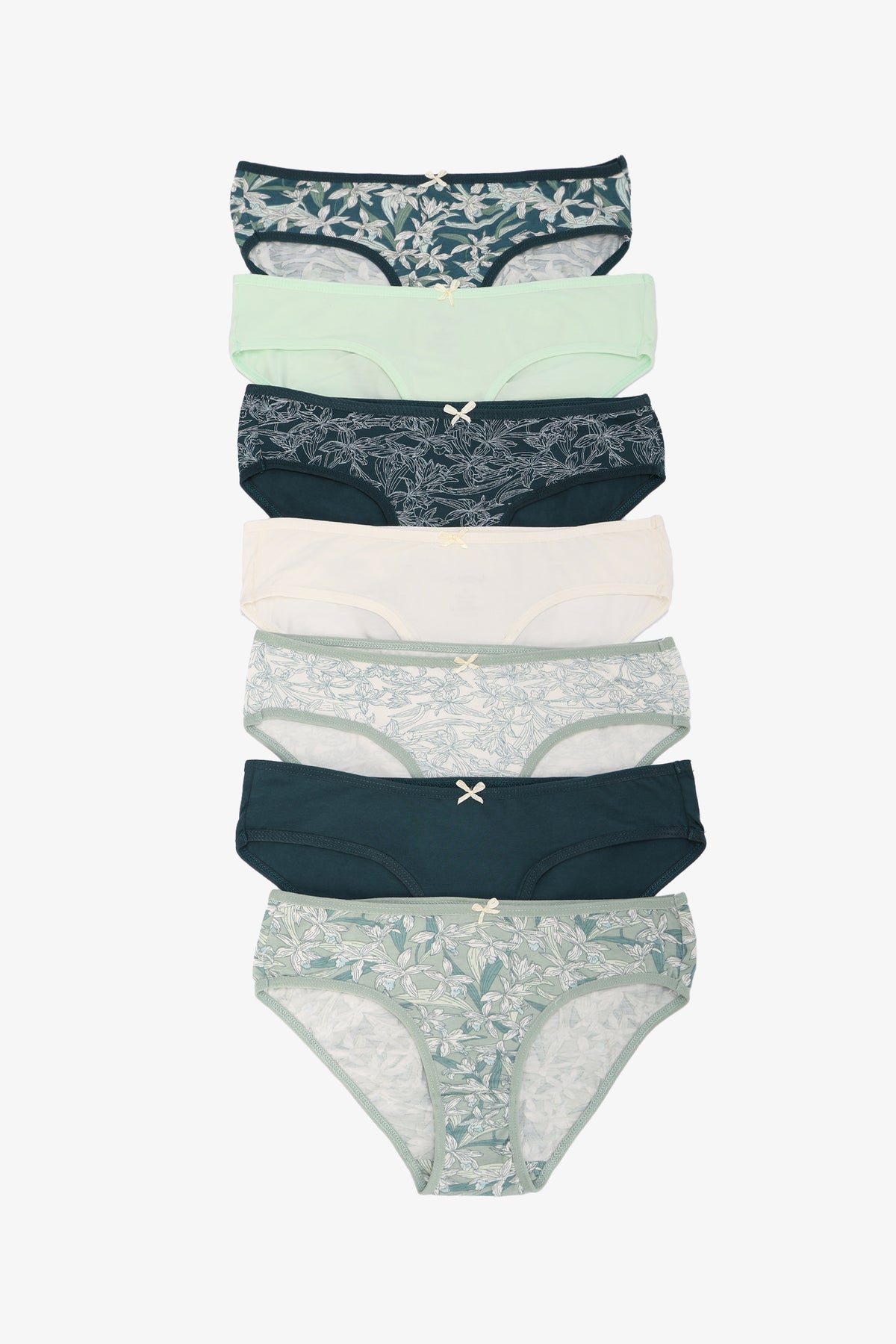 Pack of 7 Colored Bikini Panties