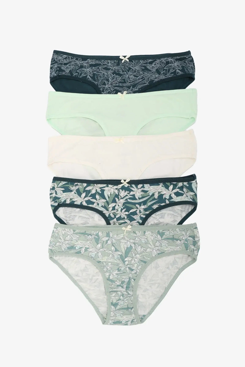 مجموعة من 5 بانتي بيكيني ملون