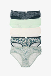 Pack of 5 Colored Bikini Panties