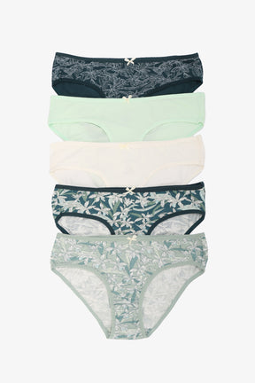 Pack of 5 Colored Bikini Panties