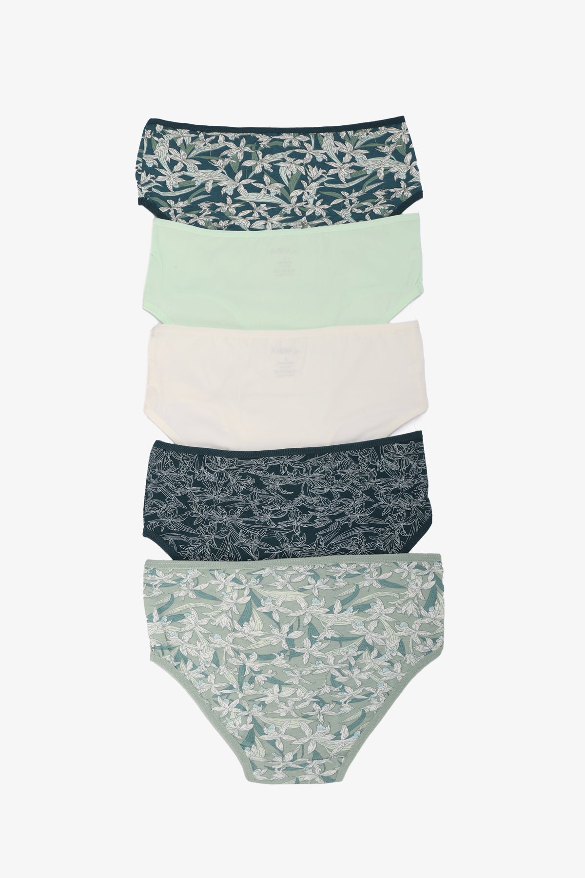 Pack of 5 Colored Brief Panties