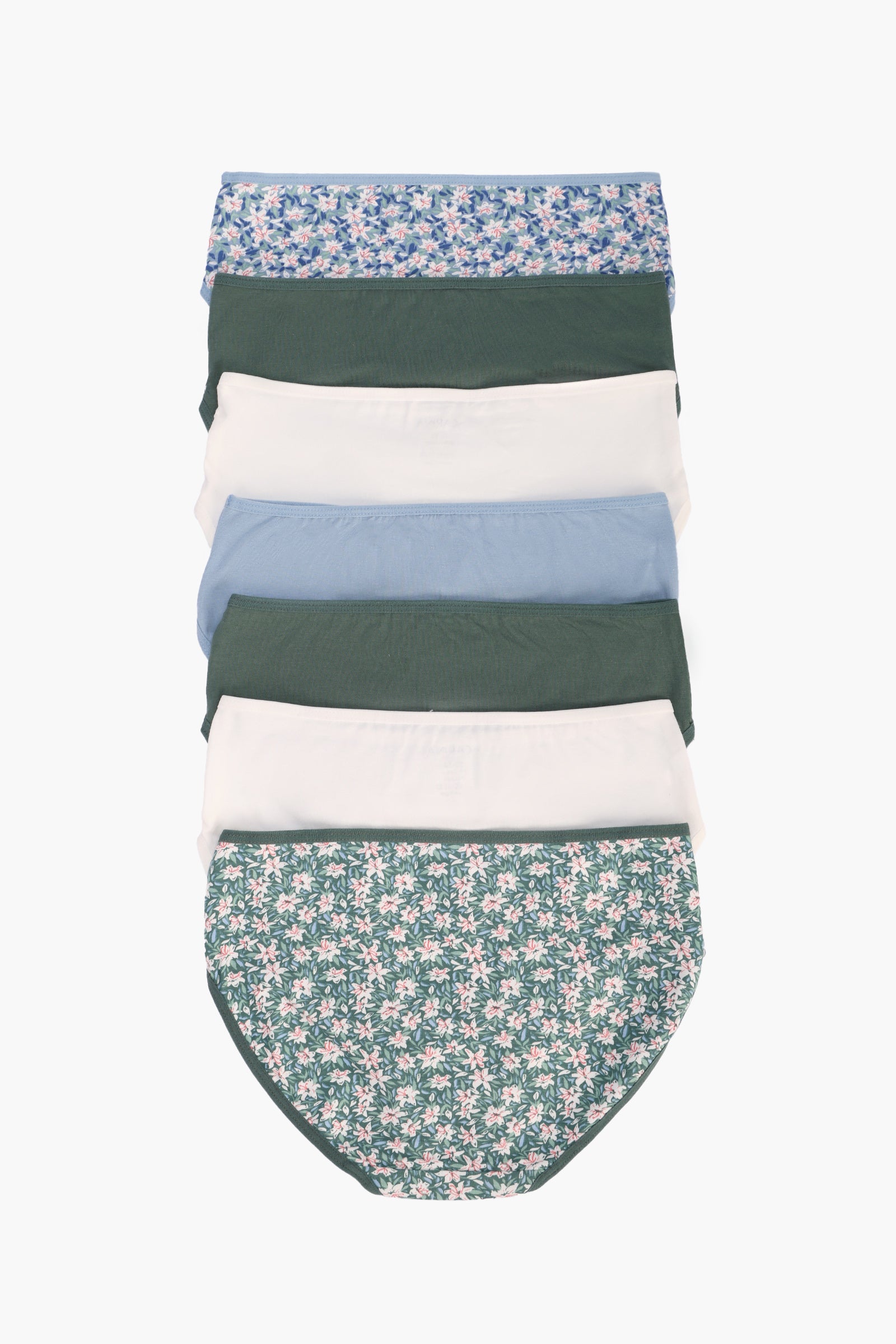 Pack of 7 Girly Brief Panties