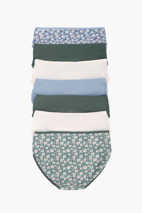 Pack of 7 Girly Brief Panties