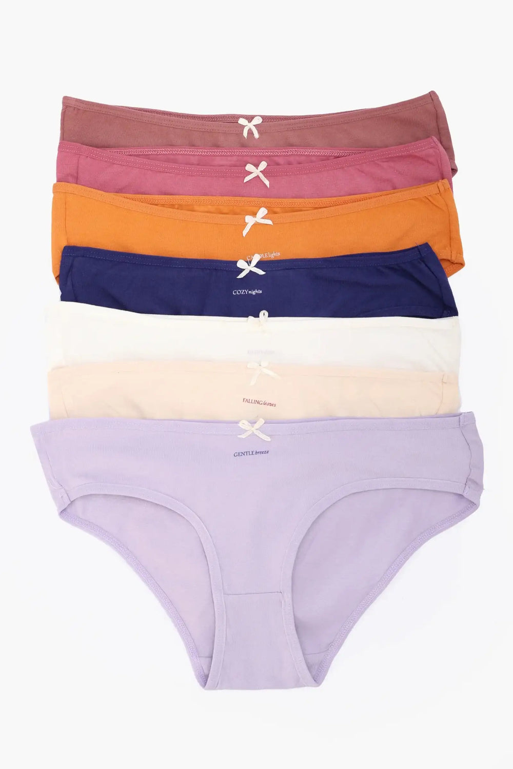 مجموعة من 7 بانتي بيكيني ملون