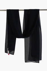 Solid Pattern Chiffon Scarf
