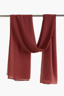 Solid Pattern Chiffon Scarf