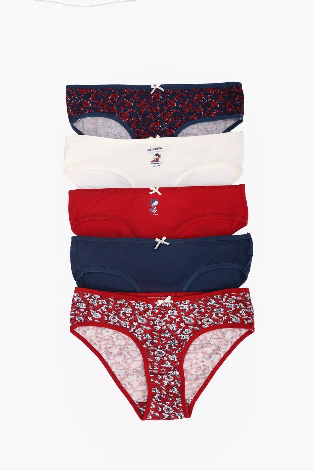 مجموعة من 5 بانتي بيكيني ملون