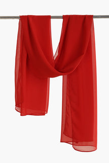 Solid Pattern Chiffon Scarf