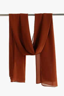 Solid Pattern Chiffon Scarf