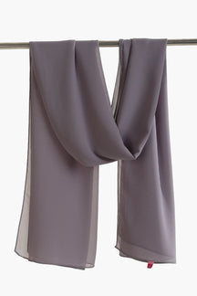 Solid Pattern Chiffon Scarf