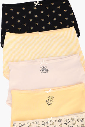 Pack of 5 Colored Full Brief Panties