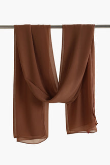 Solid Pattern Chiffon Scarf