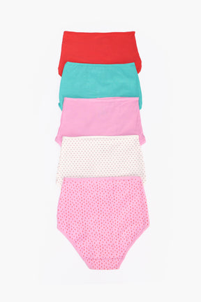 Pack of 5 Colored Full Brief Panties