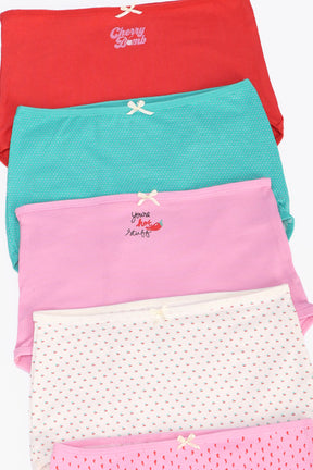 Pack of 5 Colored Full Brief Panties