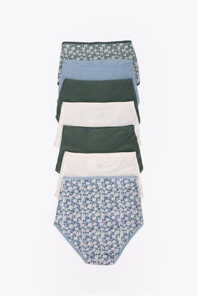 Pack of 7 Colored Full Brief Panties