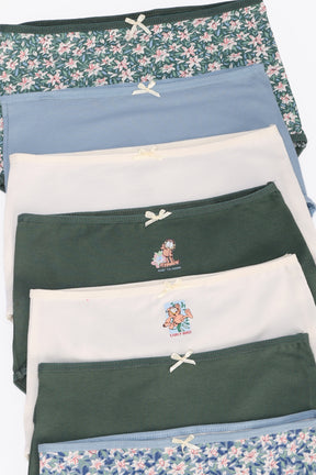 Pack of 7 Colored Full Brief Panties