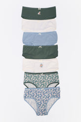 Pack of 7 Colored Brief Panties