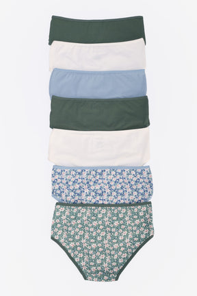 Pack of 7 Colored Brief Panties
