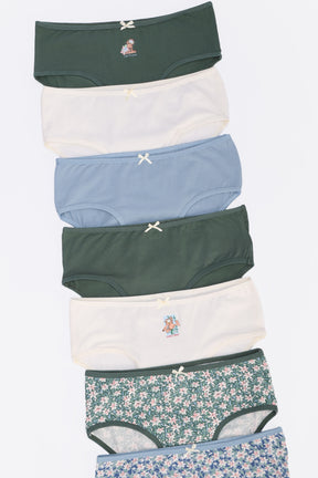 Pack of 7 Colored Brief Panties