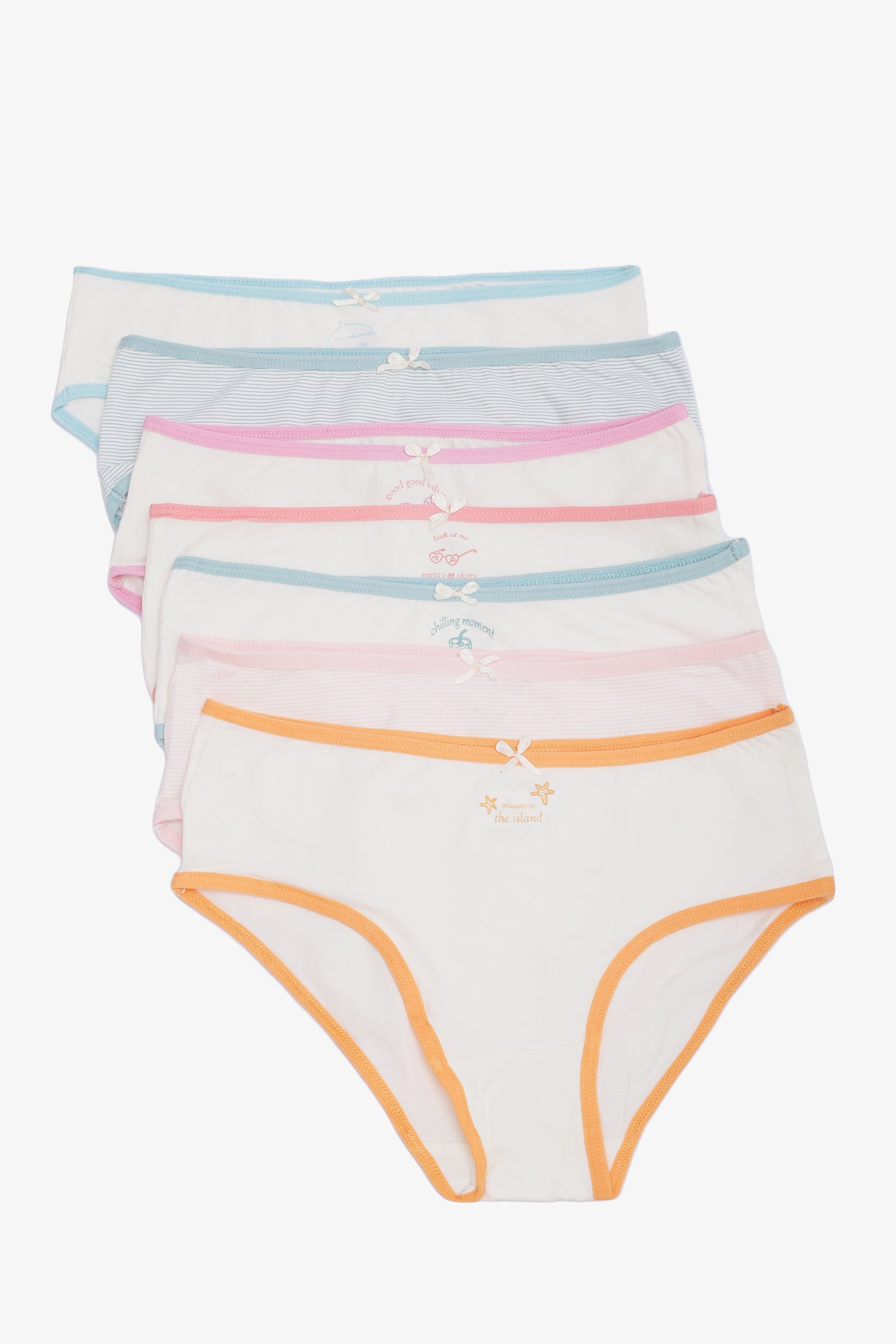 Pack of 7 Colored Brief Panties