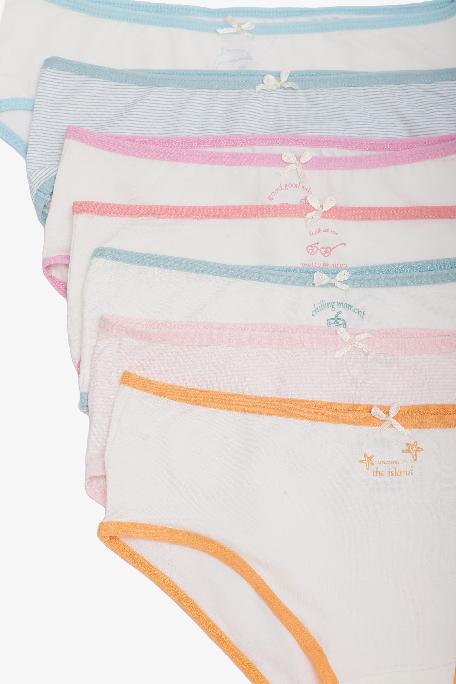 Pack of 7 Colored Brief Panties