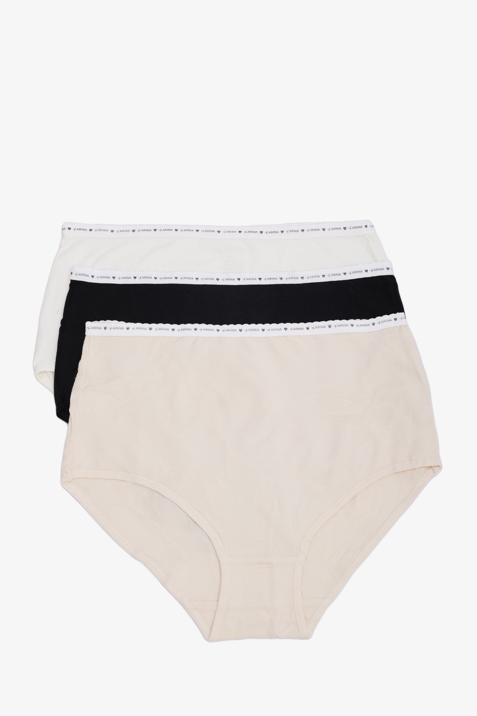 Pack of 3 Colored Full Brief Panties